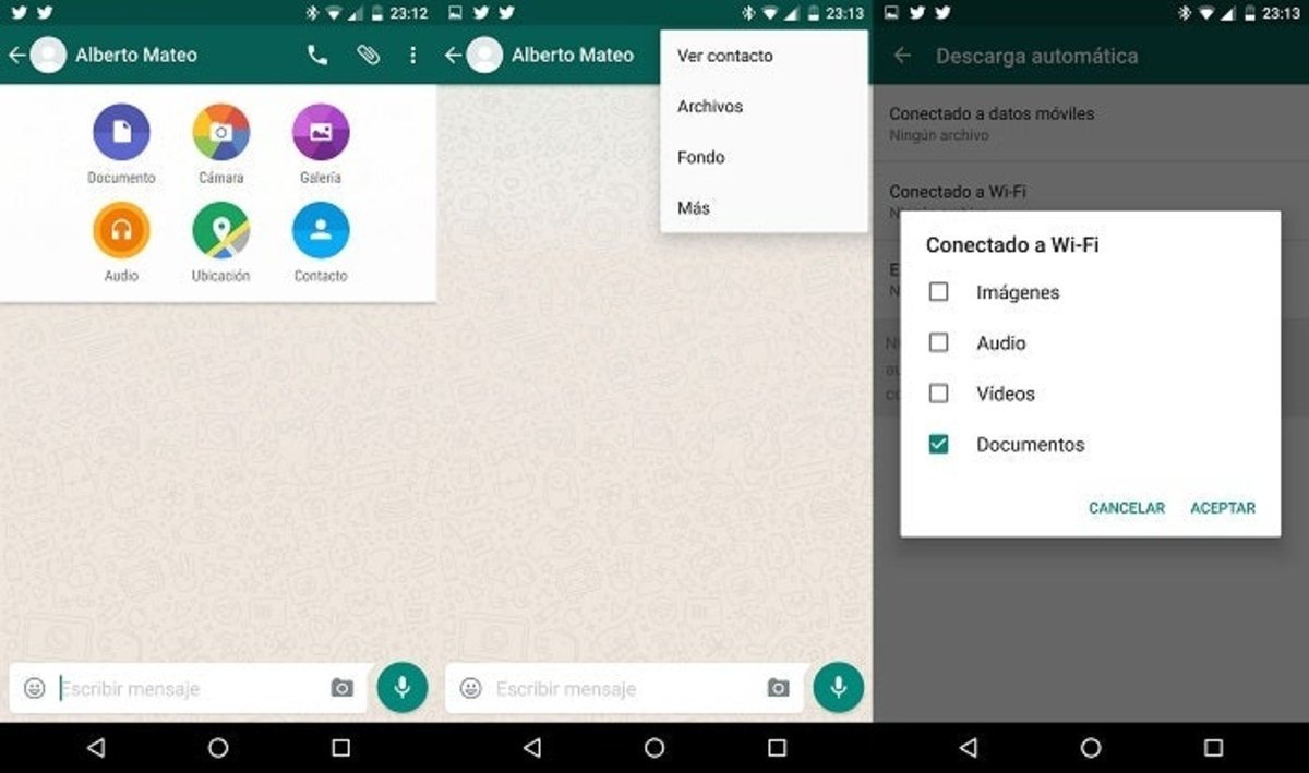 WhatsApp ahora permite el envío de archivos
