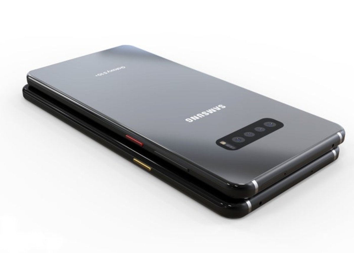 designer has created a design in Behance with a design concept of Samsung Galaxy S10
