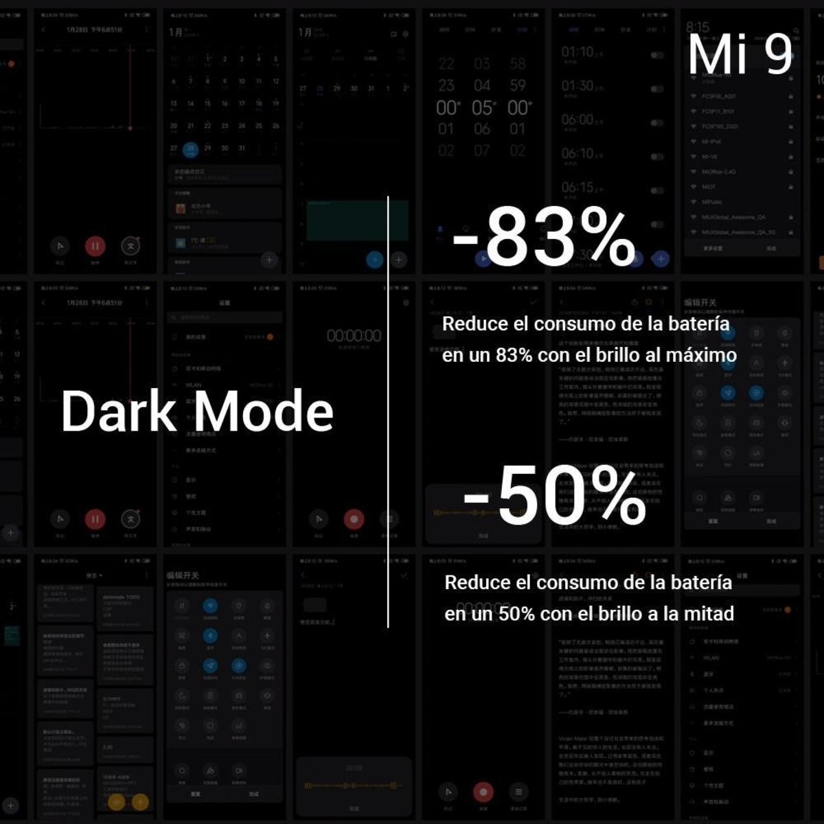 Modo oscuro Xiaomi Mi 9