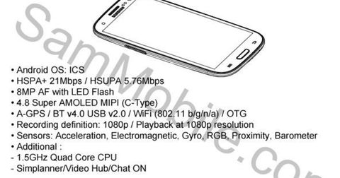 ¿Será esta la imagen y las especificaciones finales del nuevo Galaxy S III?