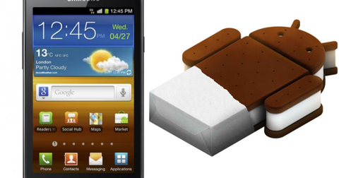Samsung comienza con la actualización a Android Ice Cream Sandwich del Samsung Galaxy R