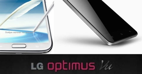 Duelo de gigantes: Samsung Galaxy Note II vs LG Optimus Vu vs Oppo Find 5