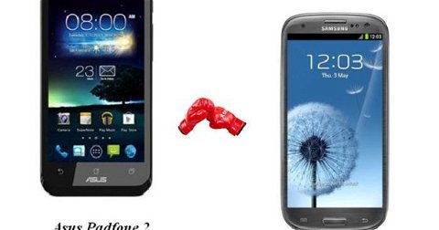 Asus Padfone 2 y Samsung Galaxy S III frente a frente con vídeo incluído