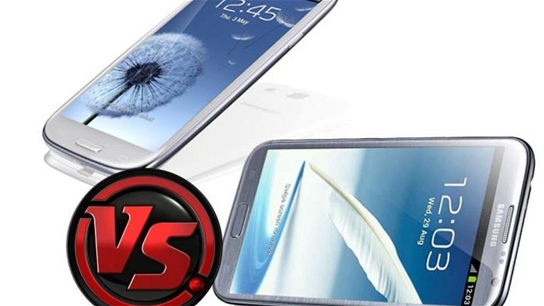 Duelo de los colosos de Samsung, Galaxy Note II contra Galaxy S III