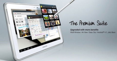 Samsung muestra las novedades para el Samsung Galaxy Note 10.1 con Android 4.1 Jelly Bean