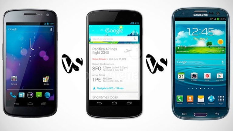 Google Nexus 4 vs Samsung Galaxy S III vs Samsung Galaxy Nexus