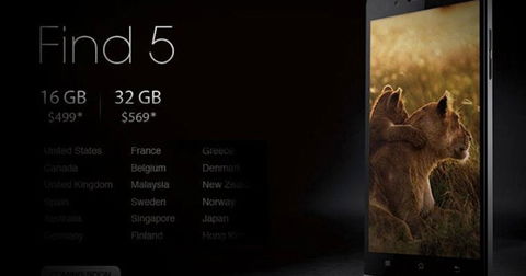 Confirmado: el Oppo Find 5 llegará muy pronto a Europa y otros continentes en dos versiones