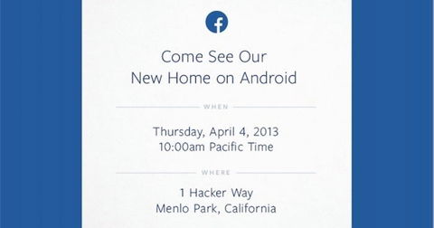 Facebook prepara un evento para el 4 de abril, ¿presentarán el Facebook Phone?