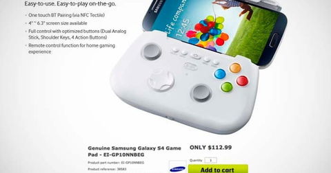 Aparece ya en modo de reserva el GamePad del Samsung Galaxy S 4 a un precio de 113 dólares