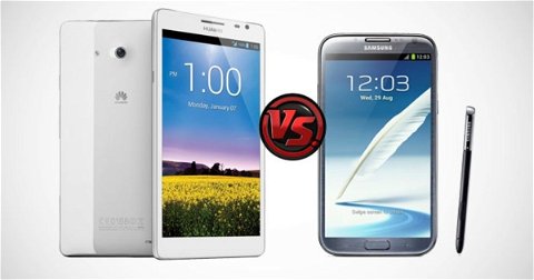 Guerra de phablets en vídeo: Huawei Ascend Mate contra Samsung Galaxy Note II