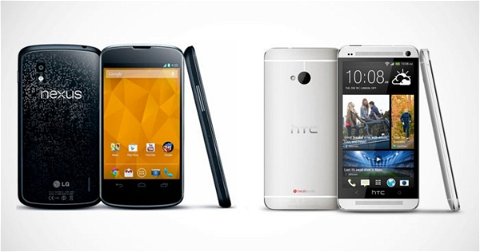 Google Nexus 4 y HTC One enfrentados en una videocomparativa