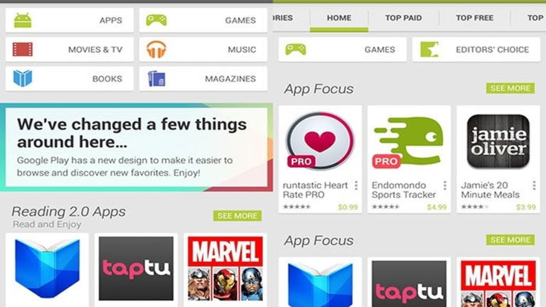 Google Play Store se actualiza e incluye pequeñas novedades
