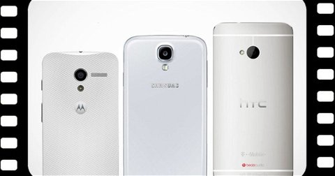 Motorola Moto X vs Samsung Galaxy S4 vs HTC One en vídeo