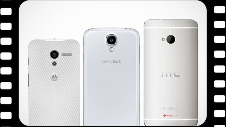 Motorola Moto X vs Samsung Galaxy S4 vs HTC One en vídeo