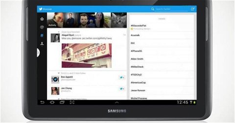 Twitter para tabletas ya es una realidad, pero por ahora exclusivamente para Samsung