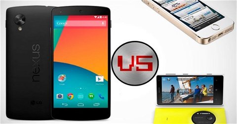 El Google Nexus 5 frente a los pesos pesados de otros SO