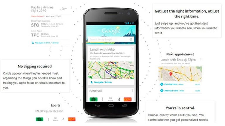Google Now mejora la interacción con el usuario