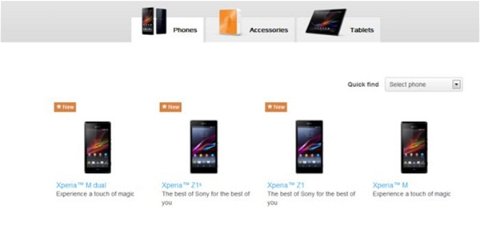 El Sony Xperia Z1S se filtra unos minutos en una web oficial de Sony