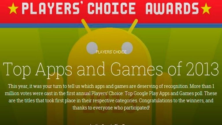 ¡Conoce a los mejores juegos y aplicaciones de 2013 en Google Play!