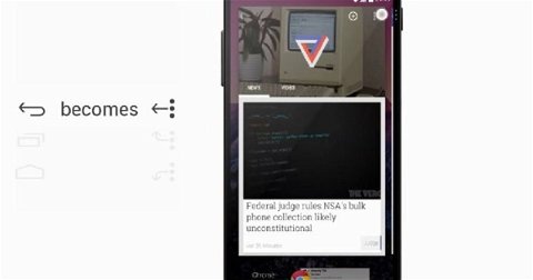 Nuevo concepto en vídeo de la interfaz de Android, sin botones de navegación