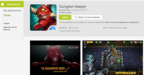 Google Play nos avisa sobre las aplicaciones que contienen transacciones in app