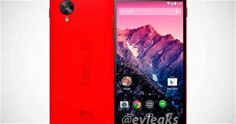 El Google Nexus 5 de color rojo se deja ver en una imagen de prensa