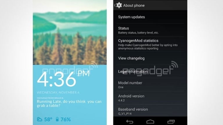 Aparece la primera imagen del OnePlus One con CyanogenMod OS