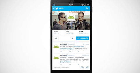 La aplicación oficial de Twitter para Android se actualiza con un nuevo widget