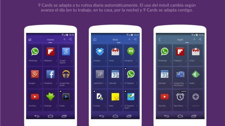 9 Cards, el launcher más inteligente para Android