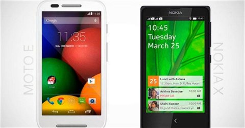 ¿Motorola Moto E o Nokia X? ¡Conoce las diferencias!