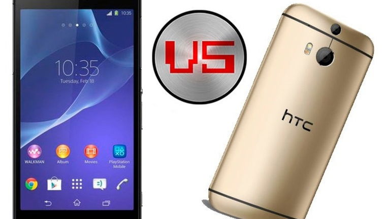 Sony Xperia Z2 y HTC One (M8) comparados en vídeo