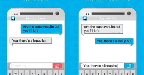 Beam Messenger, una nueva aplicación para leer los mensajes mientras nos los escriben