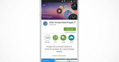 ACW: Amaze Clock Widget, un nuevo reloj para nuestros terminales Android