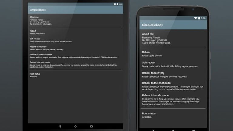 Simple Reboot: restablece, reinicia y accede al recovery de forma fácil