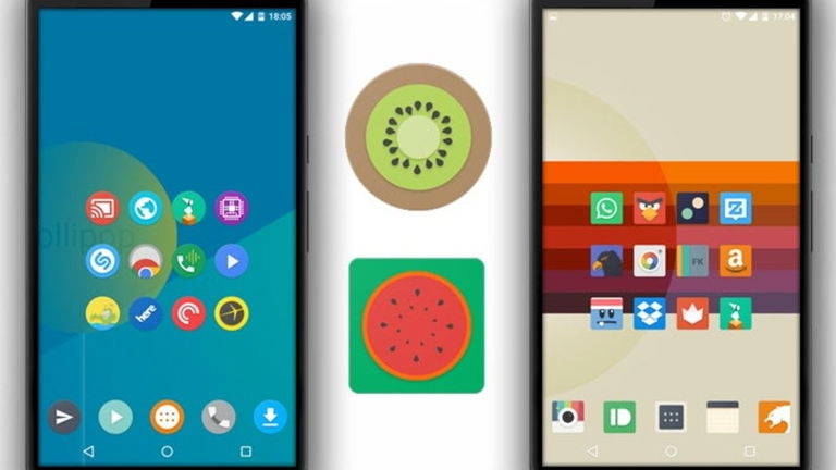 Kiwi y Melon UI, dos packs de iconos Material Design para personalizar tu terminal