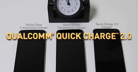 Qualcomm muestra la rapidez del Quick Charge 2.0 frente a cargadores convencionales