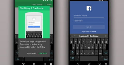 SwiftKey integra Dashlane para mejorar la seguridad en la inserción de contraseñas