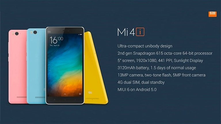 Ya puedes comprar el Xiaomi Mi 4i... aunque no a un precio muy competitivo 