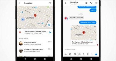 Facebook Messenger introduce nueva forma de compartir nuestra ubicación