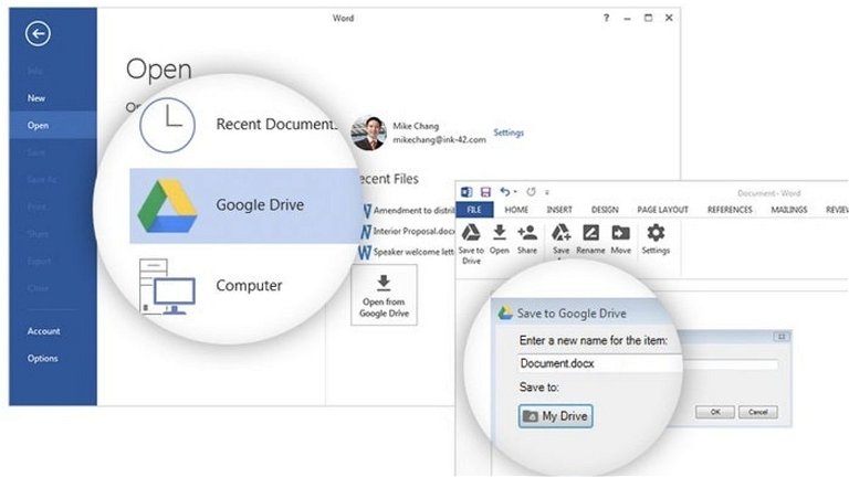 Este plug-in de Drive nos permite acceder a  todos nuestros documentos en Microsoft Office