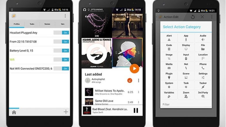 Tasker: Cómo empezar a reproducir música al conectar los auriculares