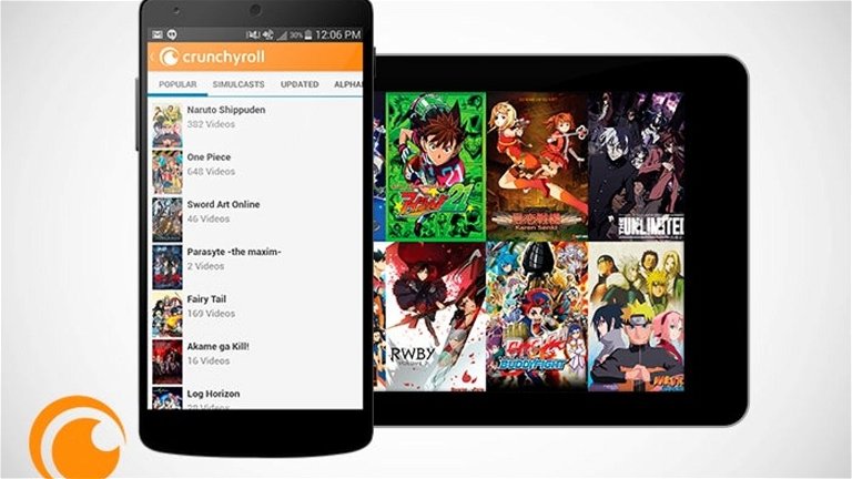 Así es Crunchyroll, una aplicación para ver anime 1 hora después de ser emitidas