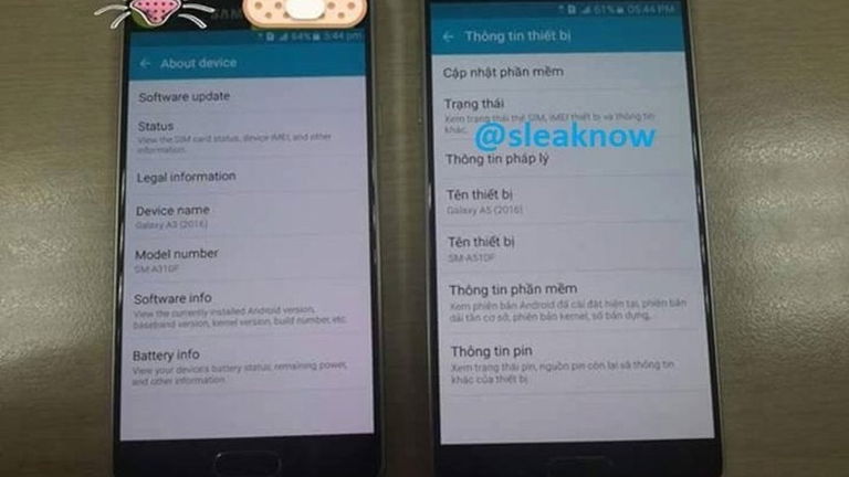 Se filtran benchmarks que confirman versiones renovadas de los Samsung Galaxy A5 y A3