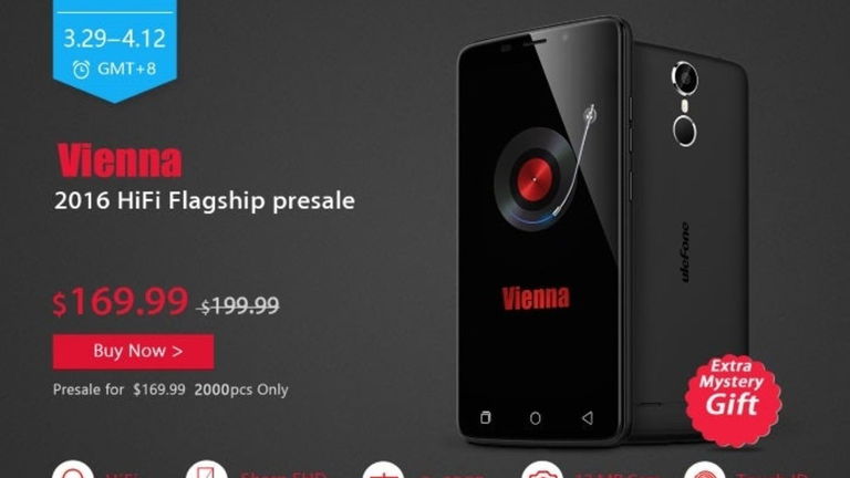 Ulefone Vienna ya en preventa por 154 euros, un teléfono para los amantes de la música