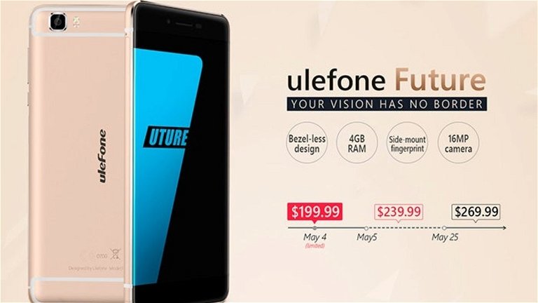 Ya puedes comprar el Ulefone Future, ¡si te das prisa tendrás descuento!