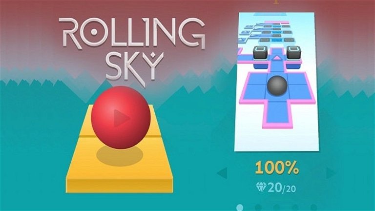 Rolling Sky, un juego con el que pasarás horas deslizando el dedo por la pantalla