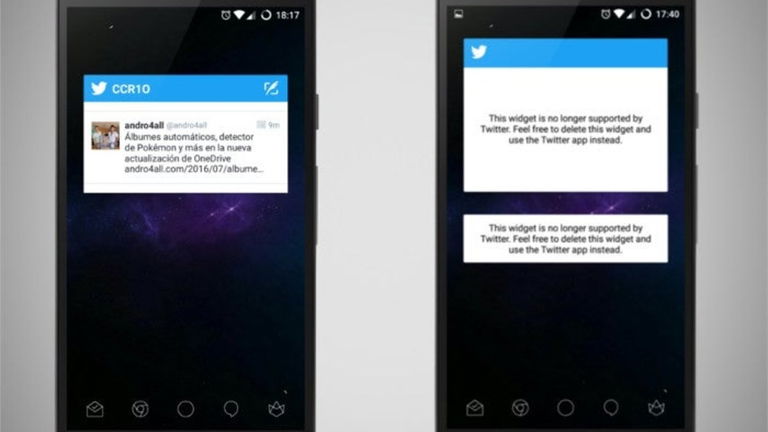Si utilizas el widget de la app de Twitter, pronto tendrás que buscar una alternativa