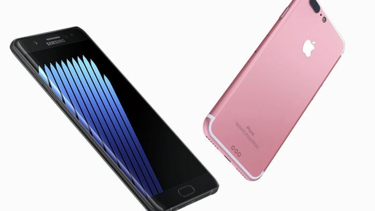 Apple iPhone 7 Plus vs Samsung Galaxy Note7, los dos gigantes cara a cara