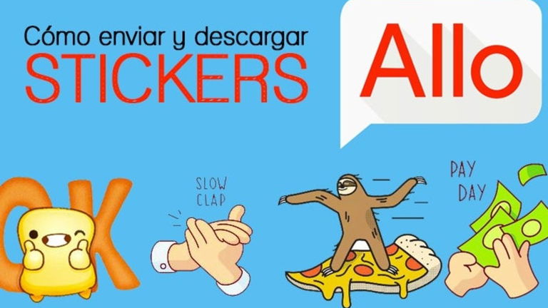 Cómo usar y descargar stickers en Google Allo