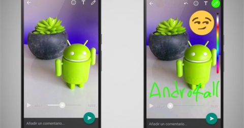 Ahora puedes añadir stickers y dibujar en los vídeos que envías por WhatsApp